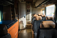 54 passenger coach interior